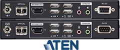 Fiber-Optic HDMI/DisplayPort-USB KVM Extenders Fiber-Optic HDMI/DisplayPort-USB KVM Extenders