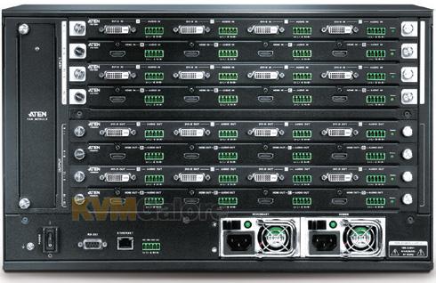 ATEN VM1600A | 16x16 modular digital audio video matrix switch chassis