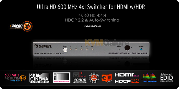 Gefen 4K Ultra-HD 600 MHz full bandwidth AV products