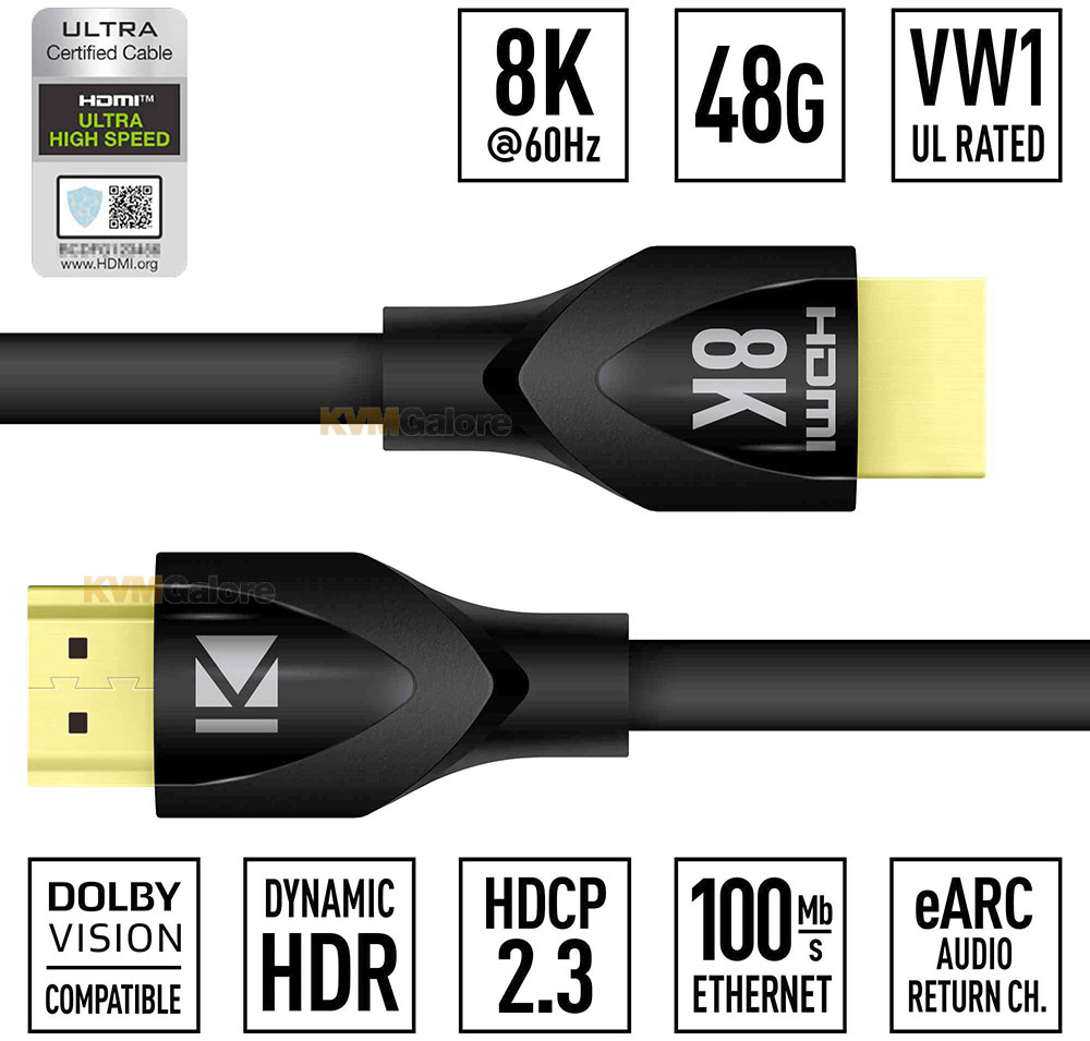 Key Digital 8K Ultra High Speed HDMI Cables