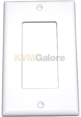 Decorative Single Gang Wall Plate - White