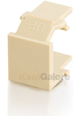 Snap-In Blank Keystone Insert Module, Ivory