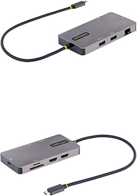 Concentrador USB-C, multip., 4 p., 2x USB-A, USB-C, HDMI™