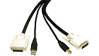 DVI Dual-Link/USB 2.0 KVM Cable, 10-feet