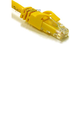 Cat6 550MHz Snagless Patch Cable Yellow, 125-feet