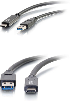 USB 3.0 Type-C to Type-A M/M Cable, 6 Feet