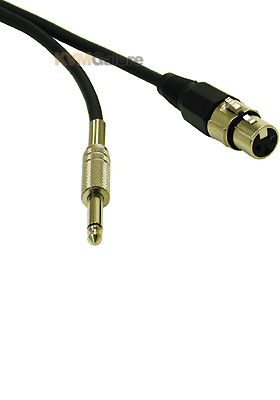 Pro-Audio Cable XLR Female to 1/4in Male, 12-feet