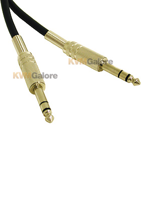 Pro-Audio Cable 1/4in TRS Male to 1/4in TRS Male, 3-feet