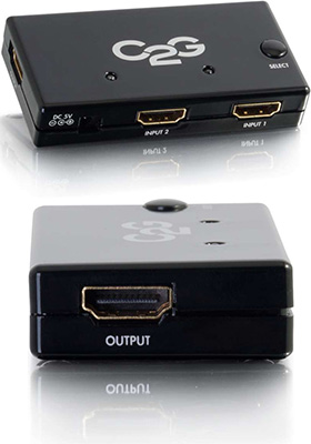 2-Port HDMI Auto Switch, HDMI Selectors, Splitters, & Switches, HDMI