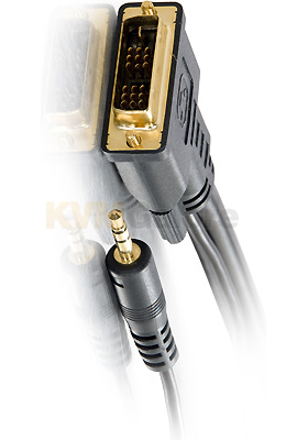 Pro Series CL2 DVI-D+3.5mm Cable, 10-Feet
