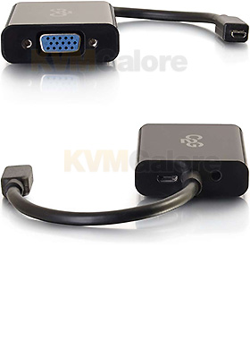 HDMI-Micro VGA+Audio Adapter Converter Dongle