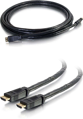 CL2P Plenum Rated HDMI Cable w/ Gripping Connectors, 40 Feet