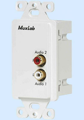 Stereo Hi-Fi Wall-Plate Balun