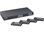 Image 1 of 6 - HDMI 4x4 matrix switch kit ships with 4x HDBaseT, PoC receivers.