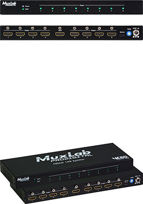 4K/60 HDMI 1x8 Splitter