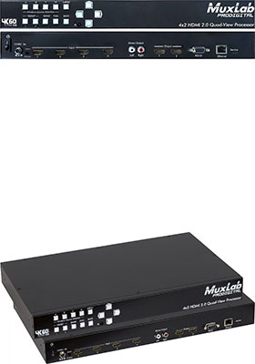 4x2 HDMI 2.0 Quad-View Processor