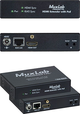 UHD-4K HDMI HDBaseT Receiver w/ PoE