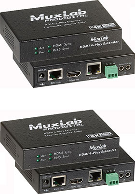 UHD-4K HDMI 4-Play HDBaseT Extender Kit