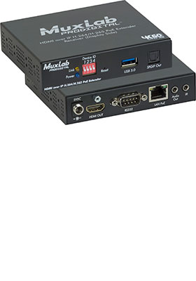 4K/60 HDMI over IP H.264/H.265 PoE Receiver