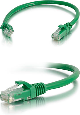 CAT-6a UTP Ethernet Network Patch Cable, 6 Feet - Green