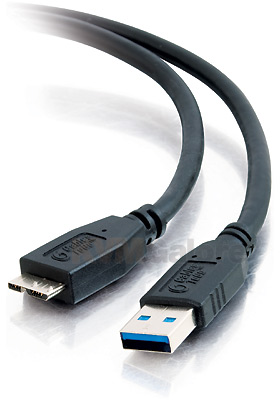 USB 3.0 A Male to Micro B Male Cable, 3m