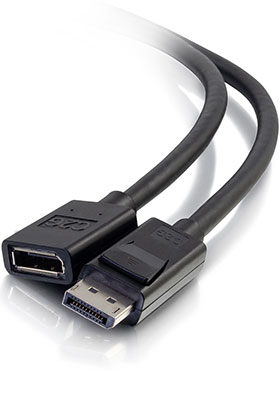 DisplayPort Male to Female Extension Cable, 3 Feet