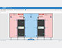 Image 1 of 5 - AKCPro Server rack maps and pressure maps displayed with sectional view of containment aisles.