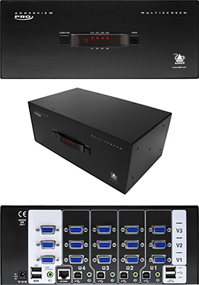 AdderView 4 PRO VGA MultiScreen, Triple-Head