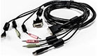CBL0118 DVI/USB/2x Audio KVM Cable, 6 Feet