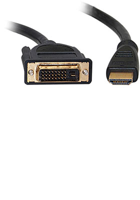 HDMI to DVI Adapter-Cable, Male-Male, 10 Feet
