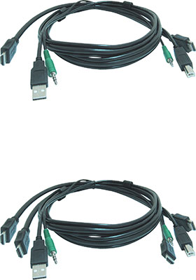 TAA-Compliant HDMI+Audio KVM Cables