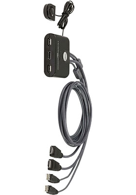 ATEN 2-Port USB FHD HDMI Cable KVM Switch (CS22HF-AT)