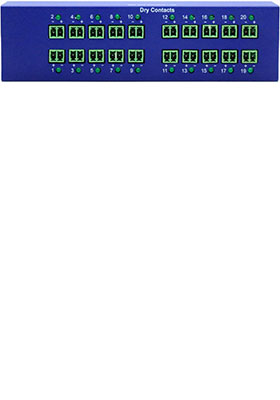 20VDC Isolated Dry-Contact Module, 20 Ports