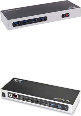 StarTech.com USB-C / USB 3.0 Docking Station - Compatible with Windows /  macOS - Supports 4K Ultra HD Dual Monitors - USB-C - Six USB Type-A Ports -  DK30A2DH - Dual Monitor