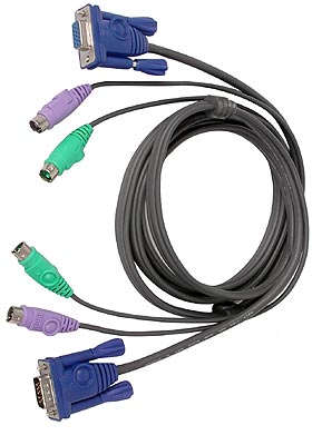 VGA-PS/2 KVM Cable, 6-Feet