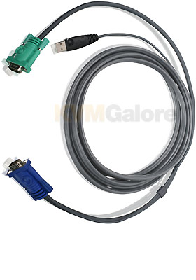 VGA-USB Single-Connector KVM Cable, 16-Feet