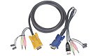 VGA-USB-Audio Single-Connector KVM Cable, 10-Feet