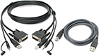 DVI-D (Dual-Link), Audio and Dual-USB KVM Cable Kit, 10-Feet (TAA)