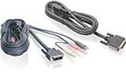 Dual-DVI-D (Dual-Link), Audio and USB KVM Cable Kit, 6-Feet (TAA)