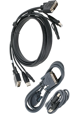 Dual-DVI-D (Dual-Link), Audio and Dual-USB KVM Cable Kit, 6-Feet (TAA)