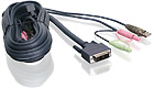 DVI-D (Single-Link), Audio and USB KVM Cable, 10-Feet