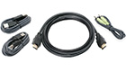 HDMI, Audio and Dual-USB KVM Cable Kit, 6-Feet (TAA)