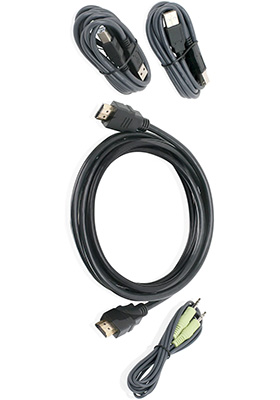 HDMI, Audio and Dual-USB KVM Cable Kit, 6-Feet (TAA)