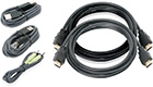 Dual-HDMI, Audio and Dual-USB KVM Cable Kit, 6-Feet (TAA)