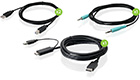 HDMI-to-DisplayPort, Audio and Dual-USB KVM Cable Kit, 6-Feet