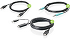 Dual HDMI-to-DisplayPort, Audio and Dual-USB KVM Cable Kit, 6-Feet