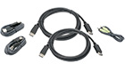 Dual-DisplayPort, Audio and Dual-USB KVM Cable Kit, 10-Feet (TAA)