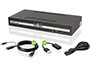 Image 1 of 4 - Cables ship included:</BR>
2x 6 foot DisplayPort, audio, 2x USB cable sets (G2L902UTAA3)</BR>
2x 6 foot HDMI to DisplayPort cables (G2LHDDP02) to connect to HDMI computers</BR>
1x DisplayPort (male) to HDMI (female) adapter (GDPHD4KA) to connect to an HDMI monitor