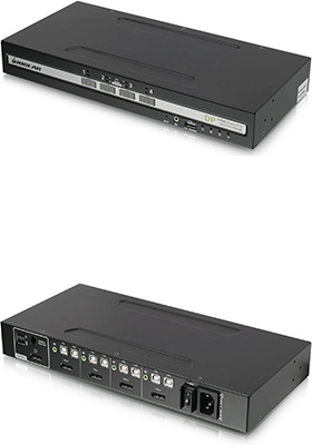 4-Port, DisplayPort, Secure KVM Switch w/ CAC