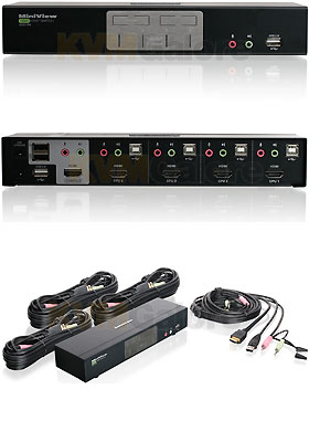 HDMI Multimedia KVMP Switch, 4-Ports